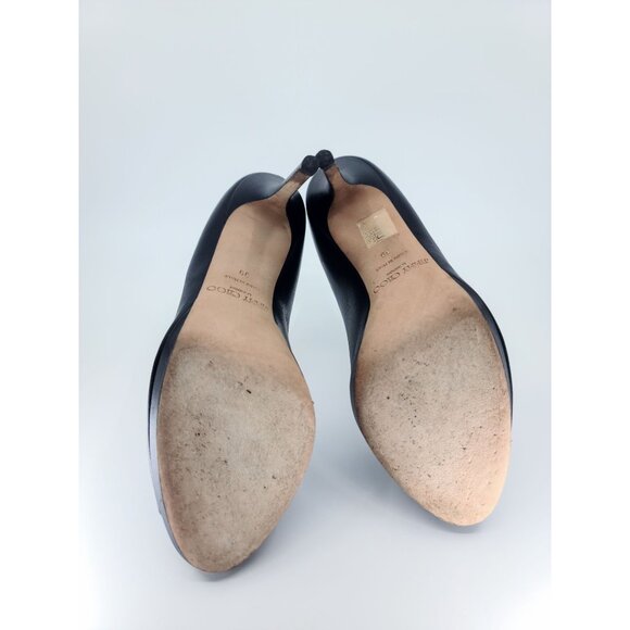 Jimmy Choo Black Open Toe Pumps Size 39 - Picture 5 of 6